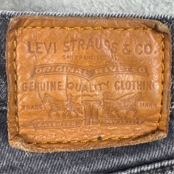 Levi's Ribcage Straight Jeans Joli Thorax Droit Black Wash Size 28 French Levi's - Picture 9 of 11